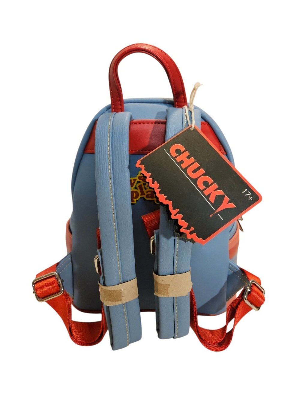 Loungefly Childs Play Chucky Cosplay Mini Backpack And Wallet Set- NWT - Picture 3 of 15